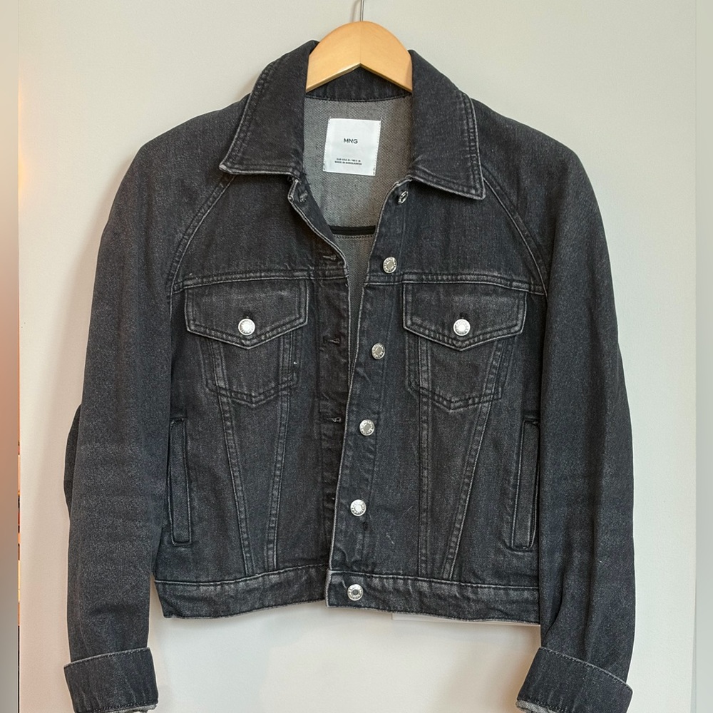 Mango‎ Charcoal Jean Jacket
